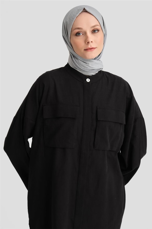 Armine Seyyar Manşetli Takım 24Y6818 Siyah
