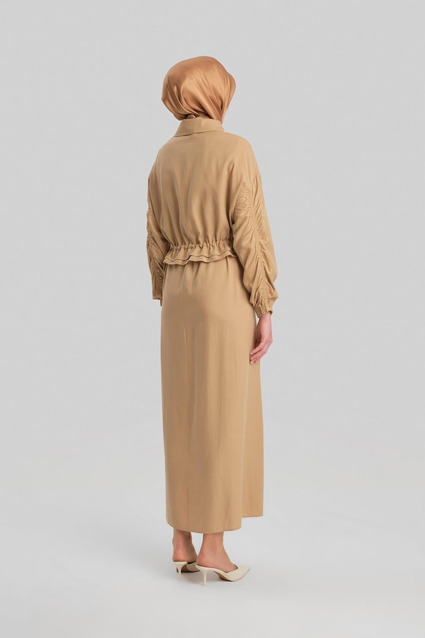 Armine Metalik Kollu İkili Takım 24Y6822 Camel