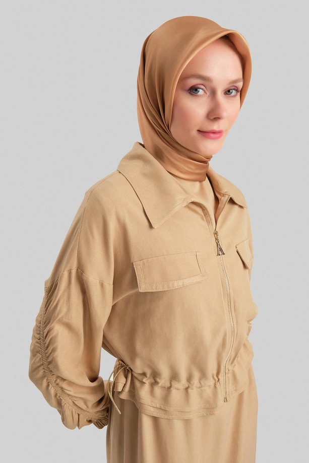 Armine Metalik Kollu İkili Takım 24Y6822 Camel