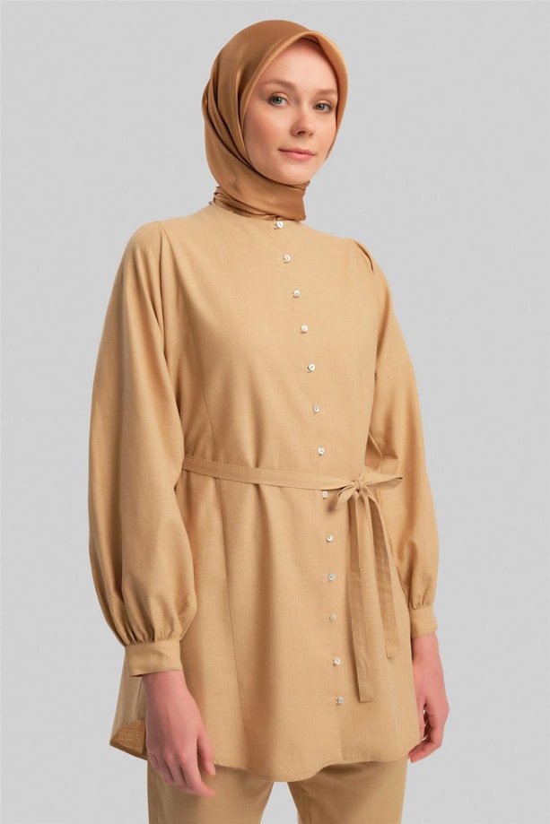 Armine Brit Düğmeli Takım 24Y6826 Bej