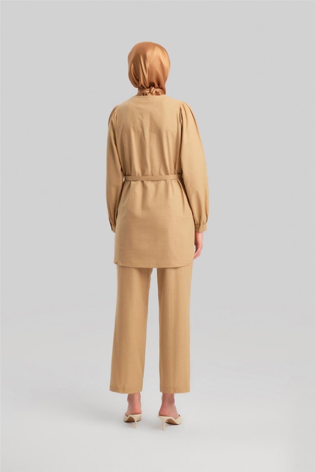 Armine Brit Düğmeli Takım 24Y6826 Bej