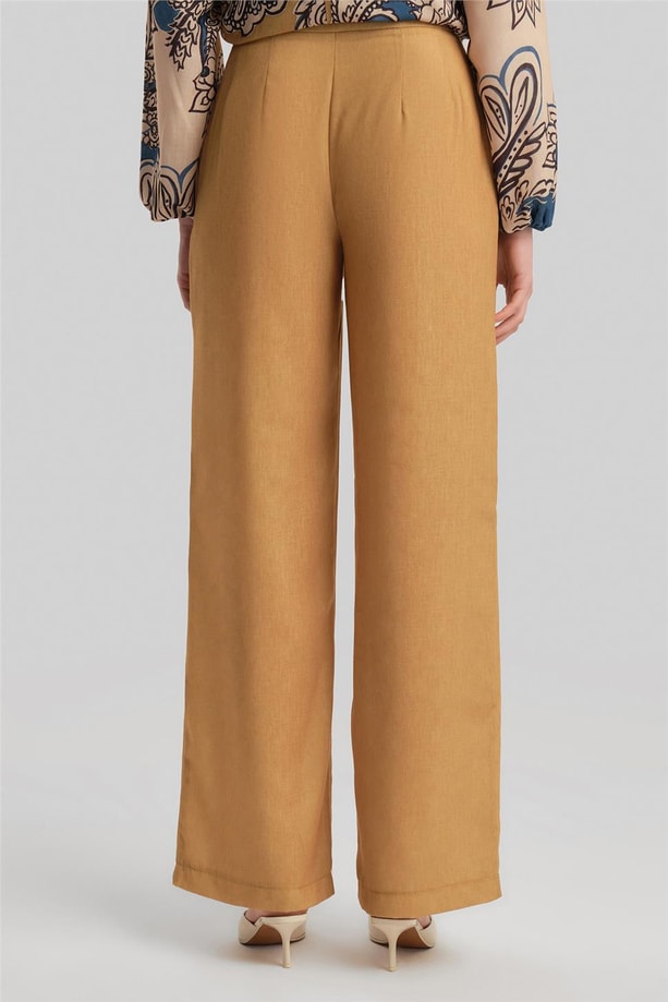 Armine Pantolonlu Desenli Takım 24Y6834 Safran