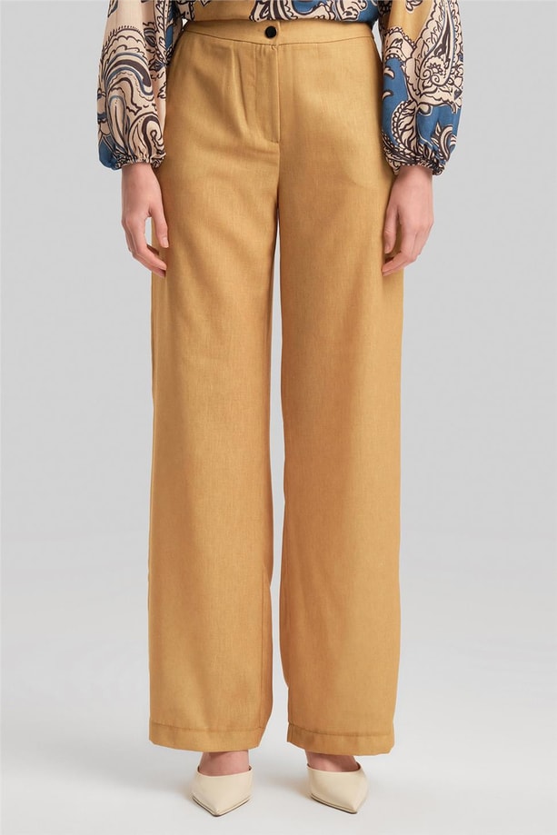 Armine Pantolonlu Desenli Takım 24Y6834 Safran