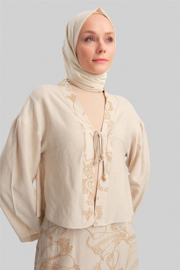 Armine Kordone Nakışlı Takım 24Y6838 Bej