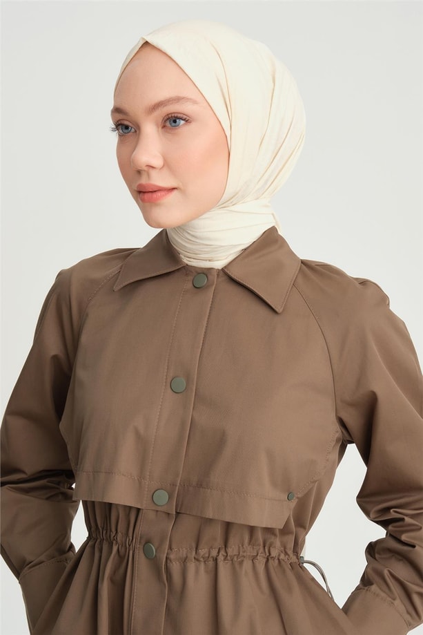 Armine Beli Büzgülü Kap 24Y7411 Haki