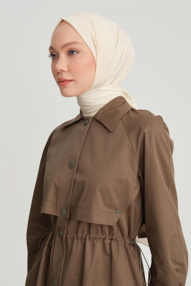Armine Beli Büzgülü Kap 24Y7411 Haki