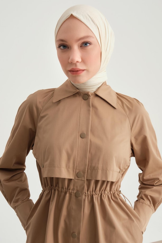 Armine Beli Büzgülü Kap 24Y7411 Vizon