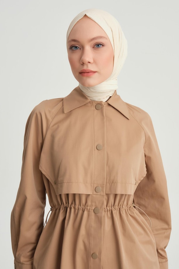 Armine Beli Büzgülü Kap 24Y7411 Vizon