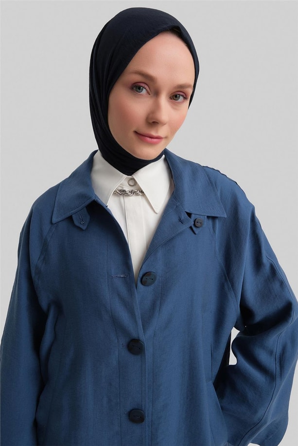 Armine Uzun Fleto Cepli Kap 24Y4102  İndigo