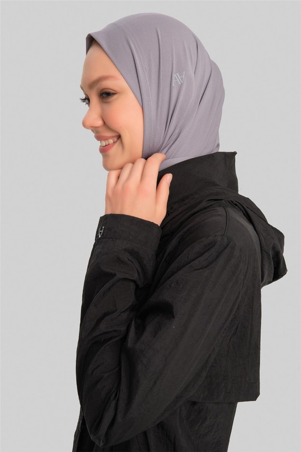 Armine Kapüşonlu Ve Allerli Active Uzun Yağmurluk 24Y7416 Siyah