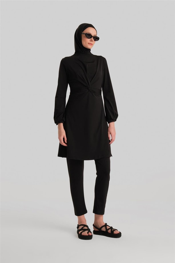 Armine Tesettür Mayo 24YD8607 Siyah
