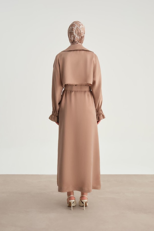 Armine Çift Düğmeli Trençkot 24Y8701 Camel