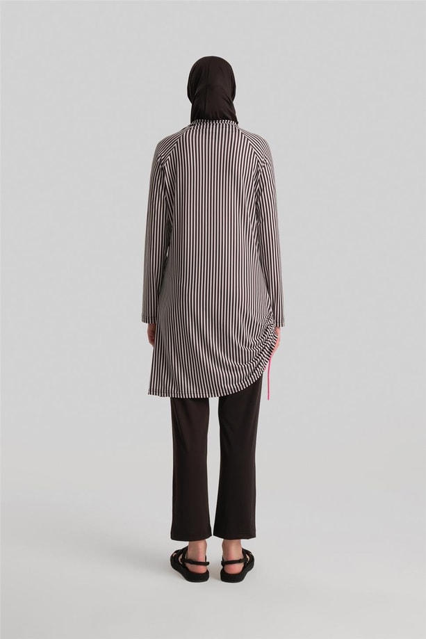 Armine Tesettür Mayo 24YD8912 Siyah - Beyaz