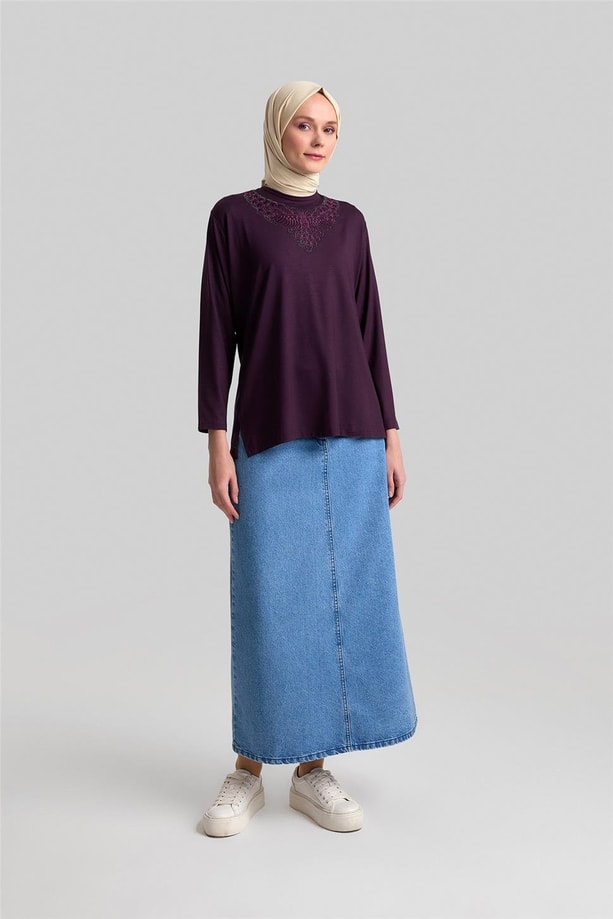 Armine Penye 24YD9008 Mürdüm