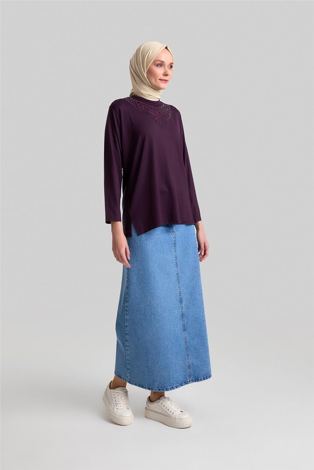 Armine Penye 24YD9008 Mürdüm