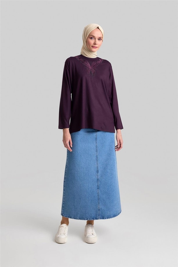 Armine Penye 24YD9012 Mürdüm