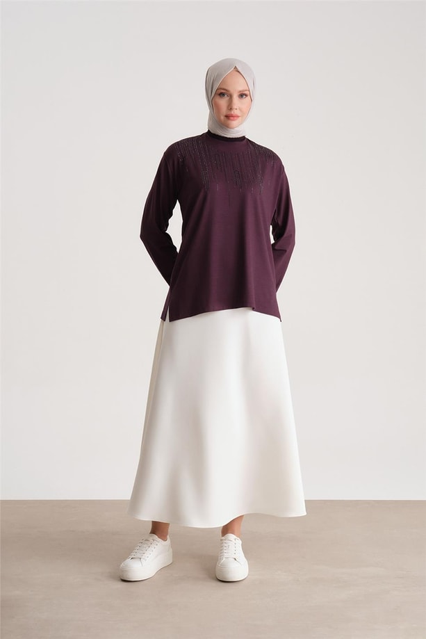 Armine Penye 24YD9013 Mürdüm