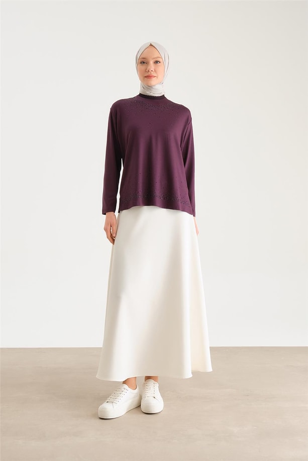 Armine Penye 24YD9014 Mürdüm