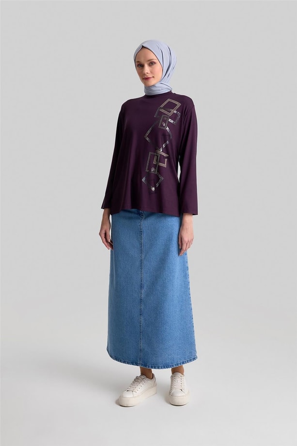Armine Penye 24YD9024 Mürdüm