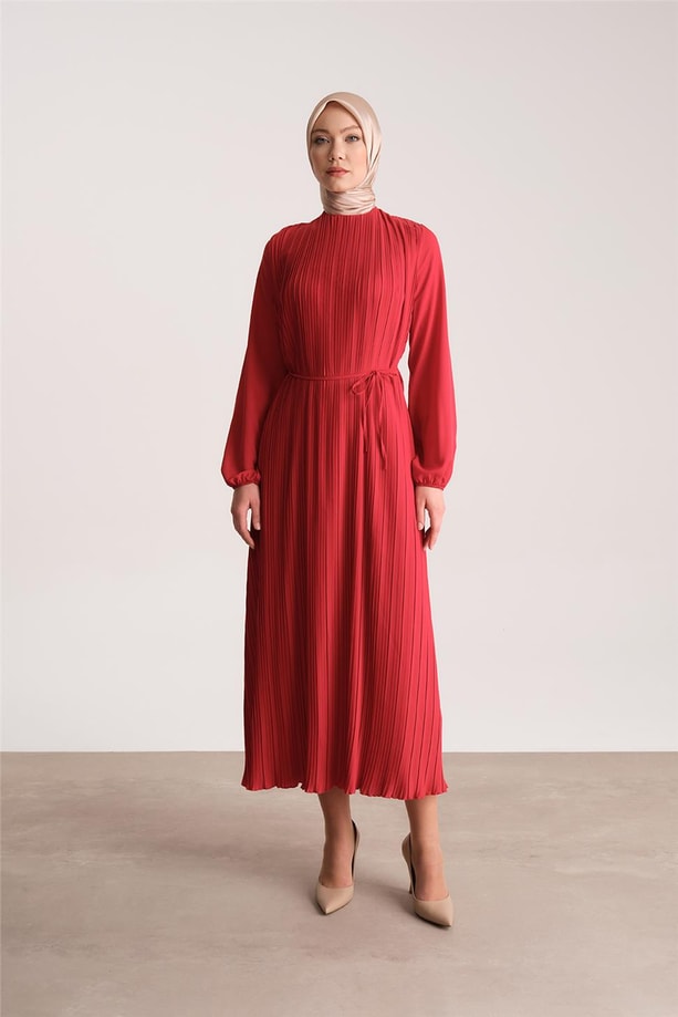 Armine Elbise 24YD9435 Kırmızı