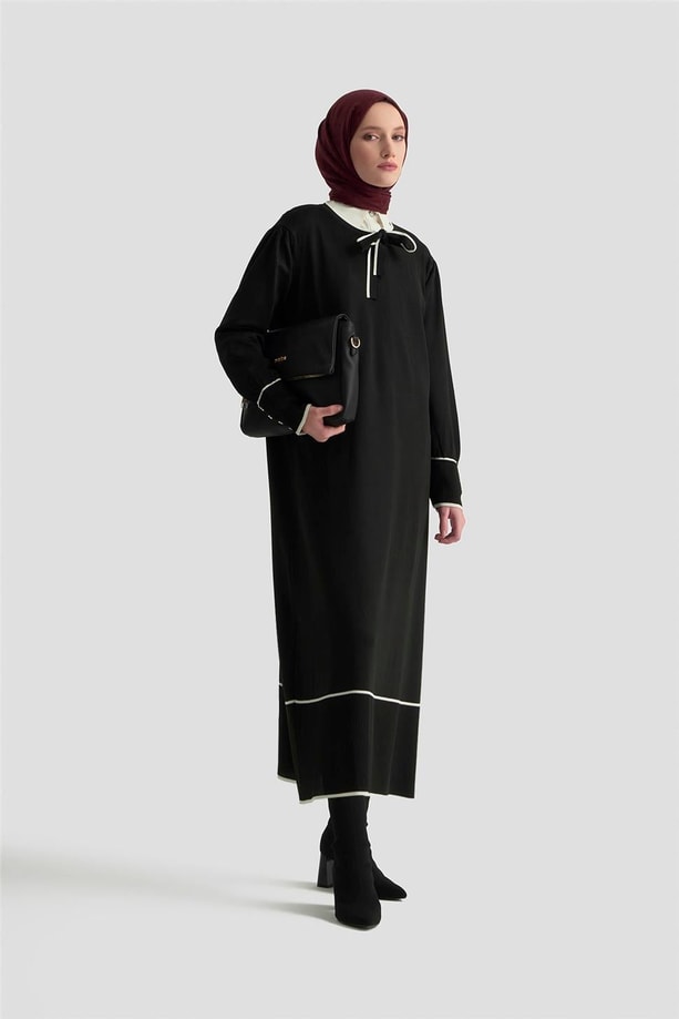 Armine Trend Elbise 25KTD955 Siyah