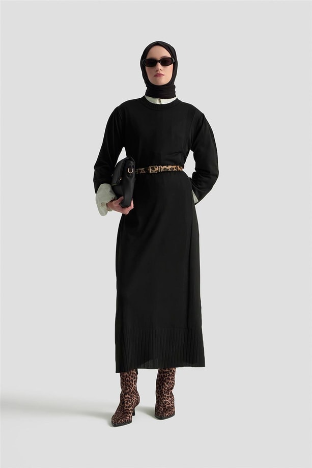 Armine Trend Elbise 25KTD956 Siyah