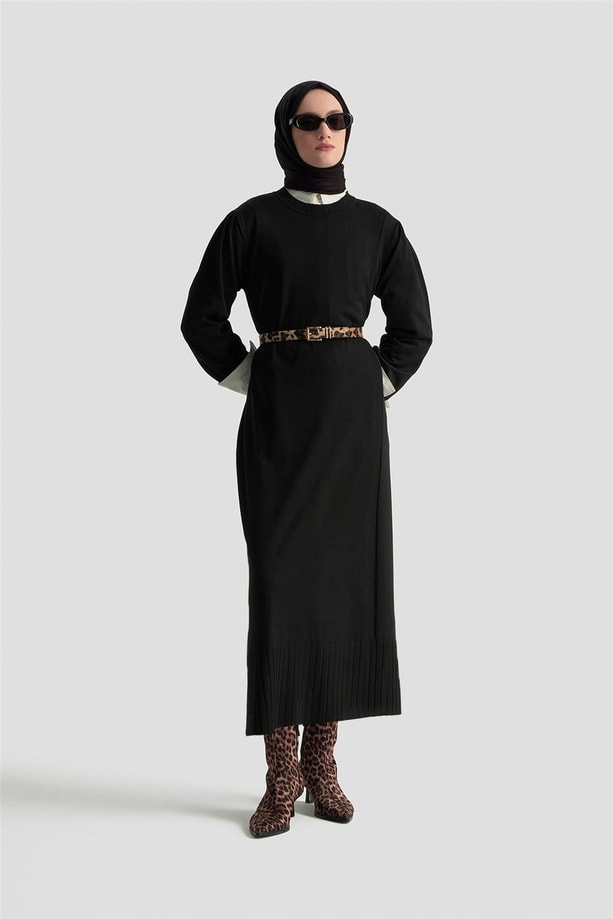 Armine Trend Elbise 25KTD956 Siyah