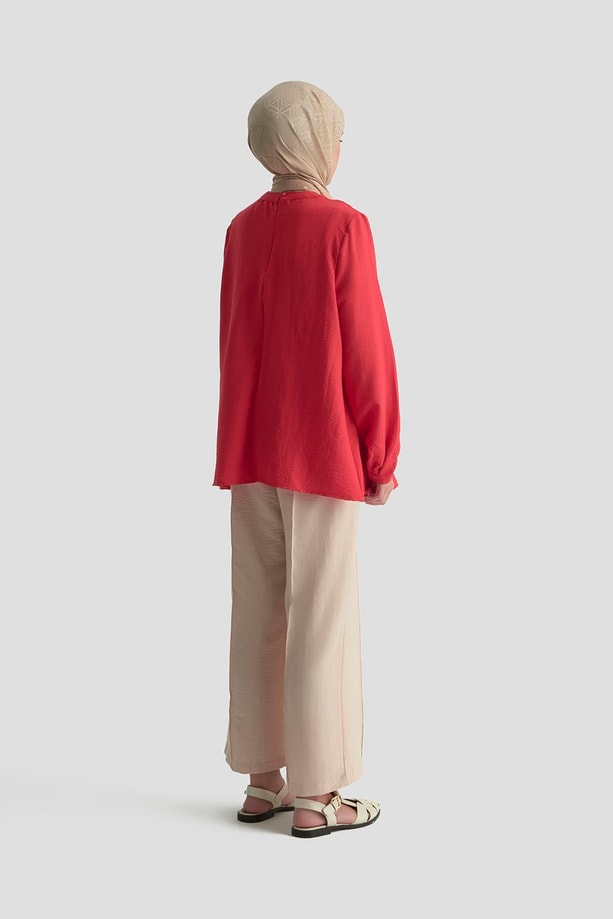 Armine Önü Dikişli Pantolon 25KD1004 Vizon
