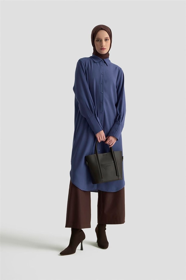Armine Tunik Elbise 25KD1017 İndigo