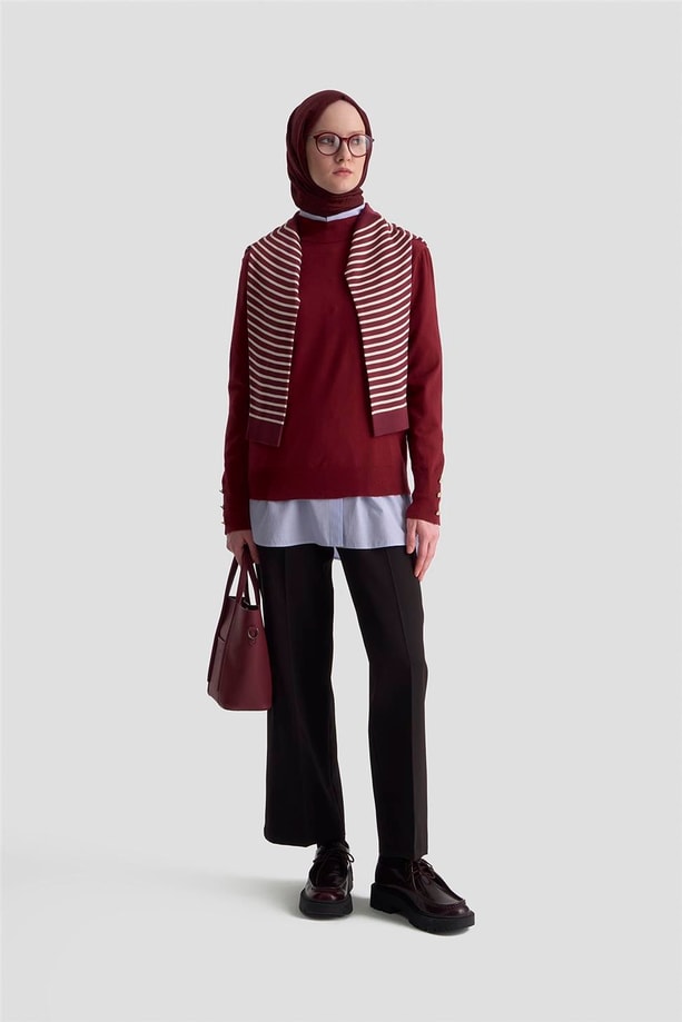 Armine Yüksek Bel Pantolon 25KM1024 Siyah