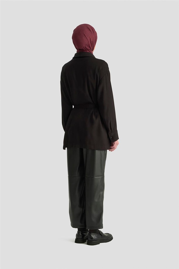 Armine Dantelli Tunik 25KM1027 Siyah