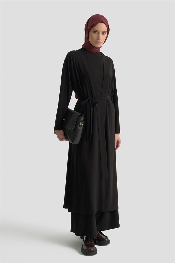 Armine 3'lü Örme Takım 25KD1057 Siyah