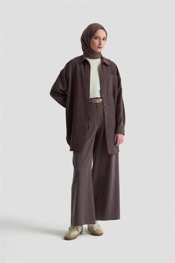 Armine Palazzo Pantolon Acı Kahve