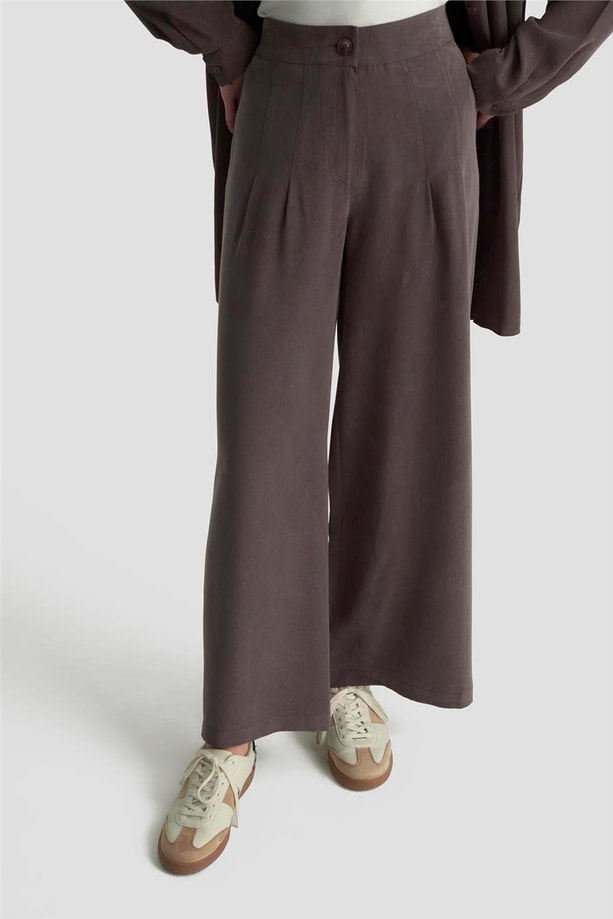 Armine Palazzo Pantolon Acı Kahve