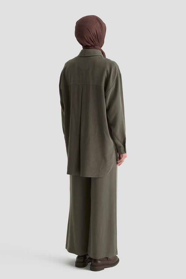 Armine Palazzo Pantolon Haki