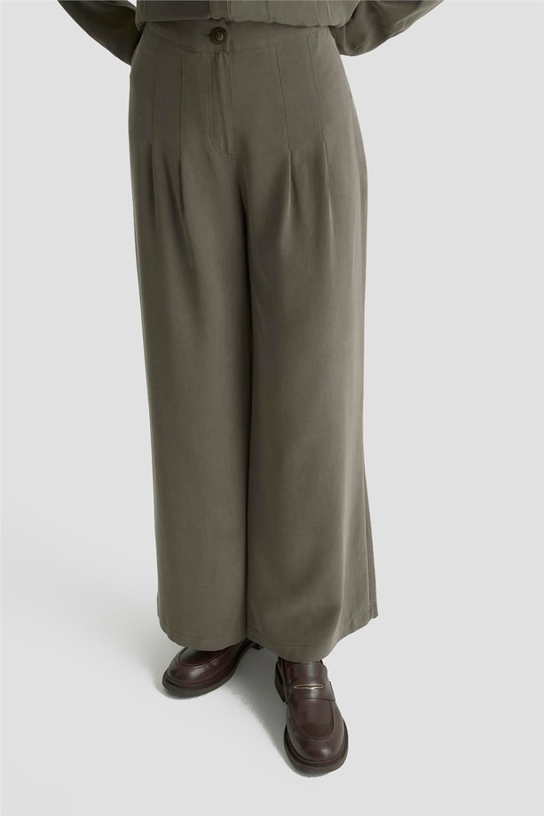 Armine Palazzo Pantolon Haki