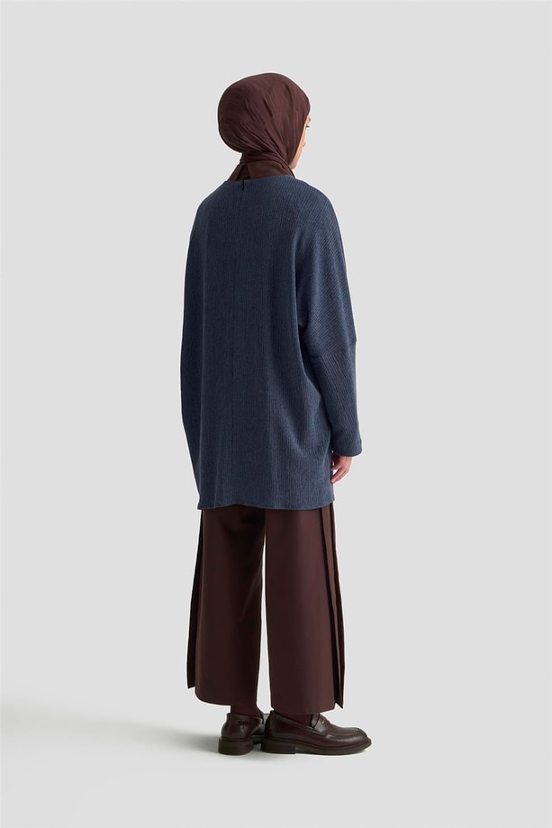 Armine Basic Örme Tunik 25KD1118 İndigo