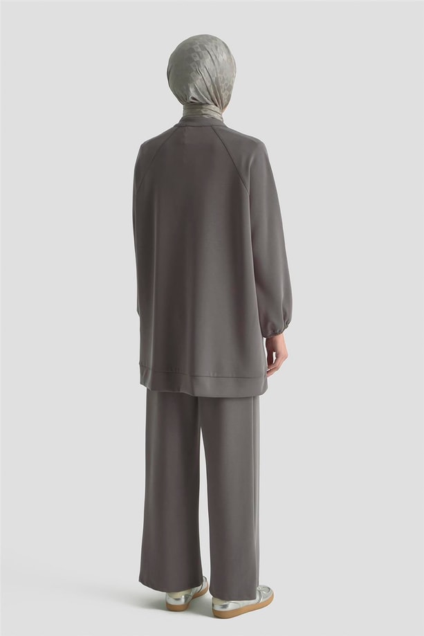 Armine Biyeli Örme Takım 25KD1176 Antrasit