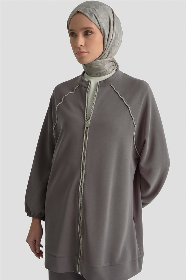 Armine Biyeli Örme Takım 25KD1176 Antrasit