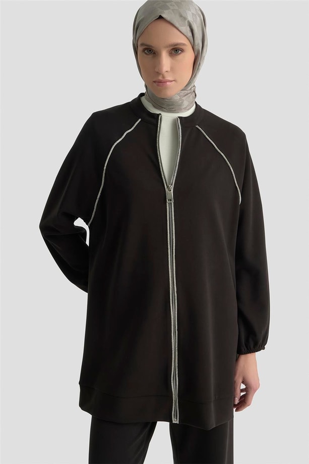 Armine Biyeli Örme Takım 25KD1176 Siyah