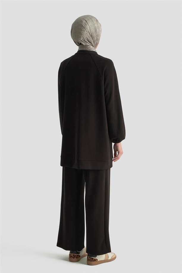 Armine Biyeli Örme Takım 25KD1176 Siyah