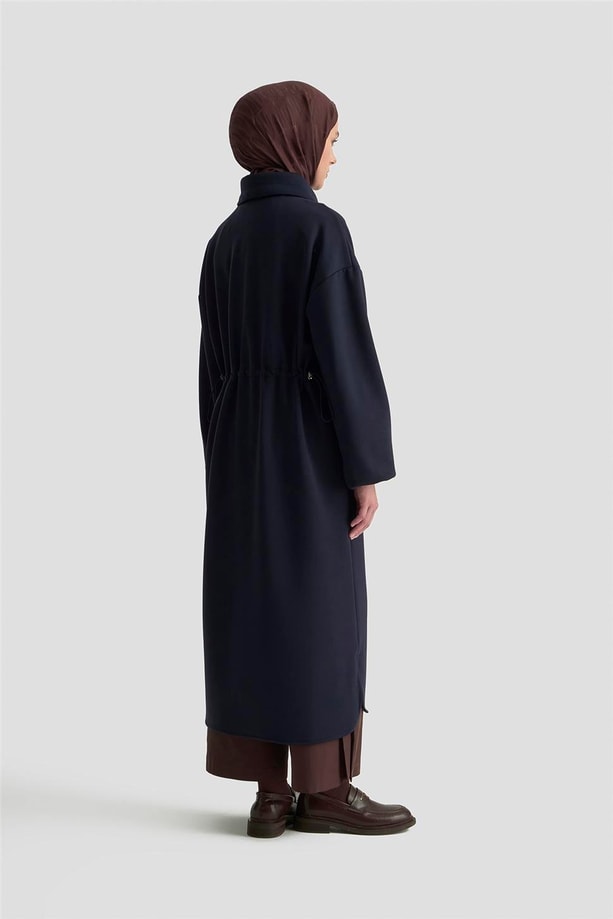 Armine Yüksek Yaka Örme Giyçık 25KD1503 Lacivert