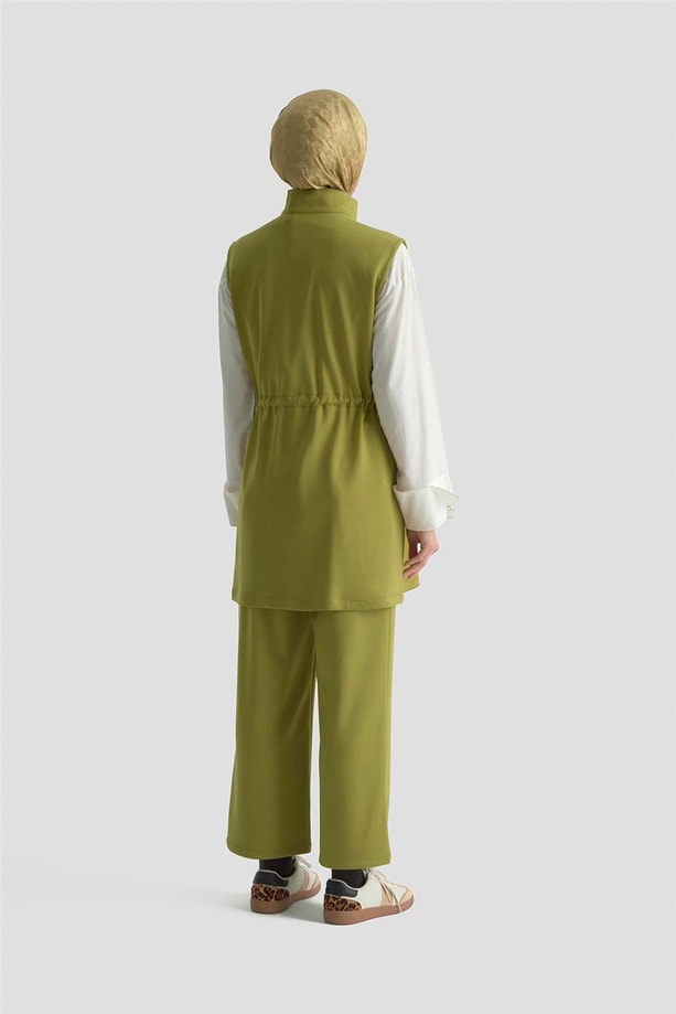 Armine Kapitone Mixli Örme Takım 25KD1603 Haki