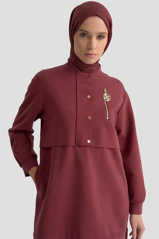 Armine Takım 25KT1661 Bordo