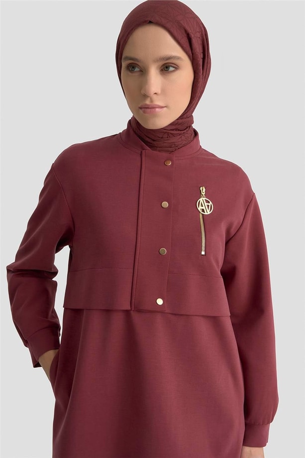 Armine Takım 25KT1661 Bordo