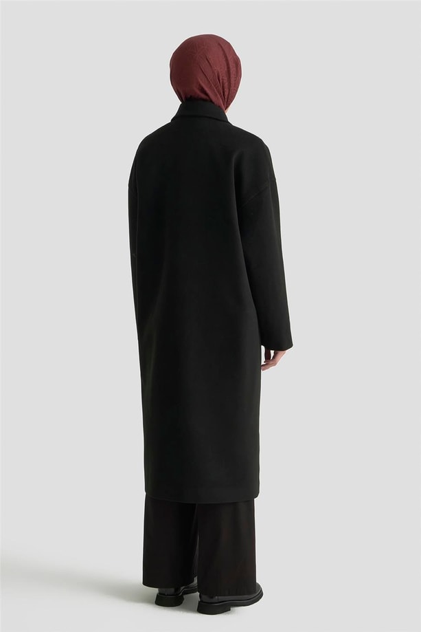 Armine Kaşe Kaban 25KD1709 Siyah