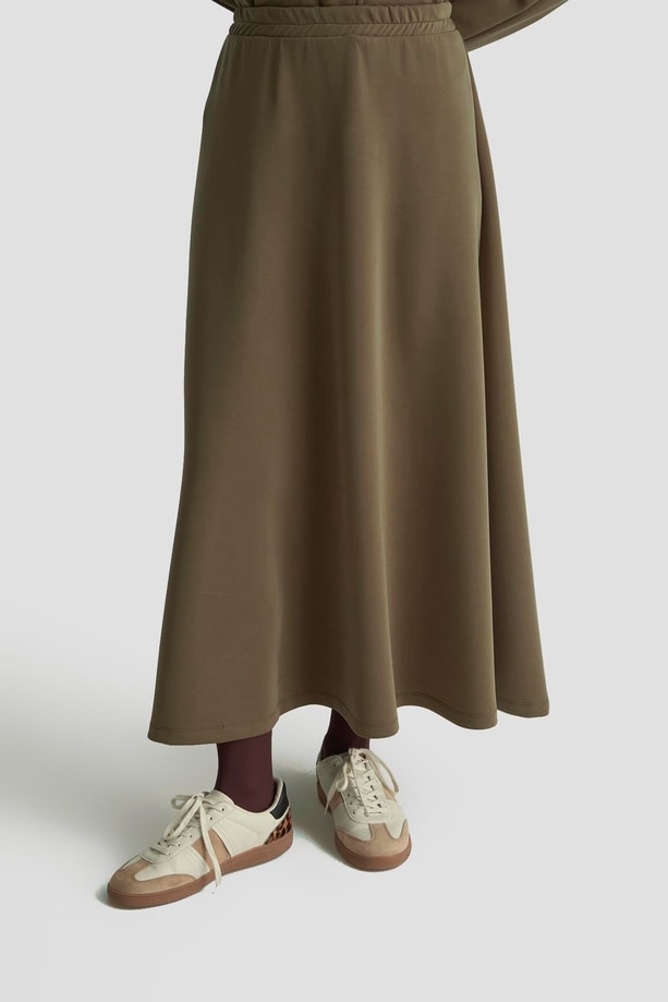 Armine Düğme Detaylı Örme Takım 25KD1805 Haki