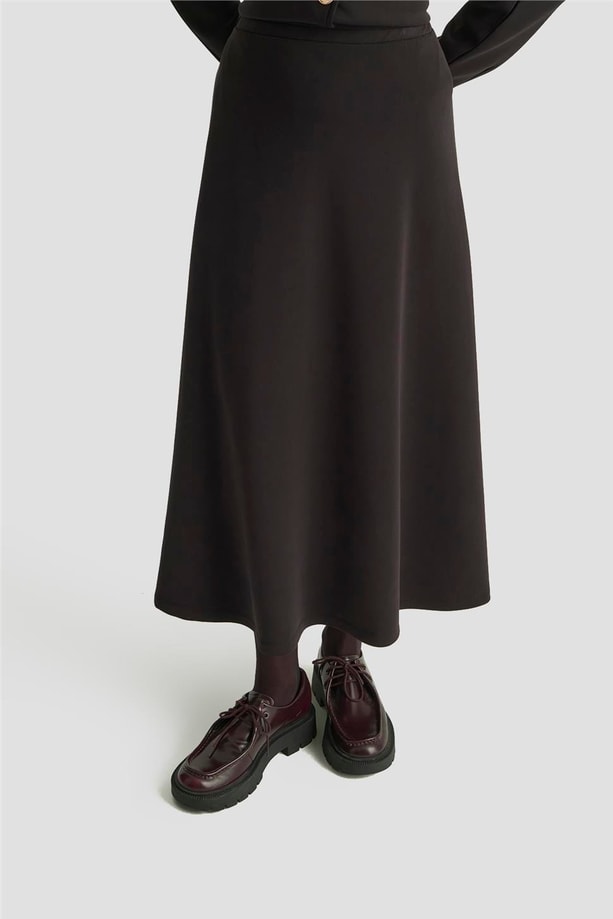 Armine Düğme Detaylı Örme Takım 25KD1805 Siyah