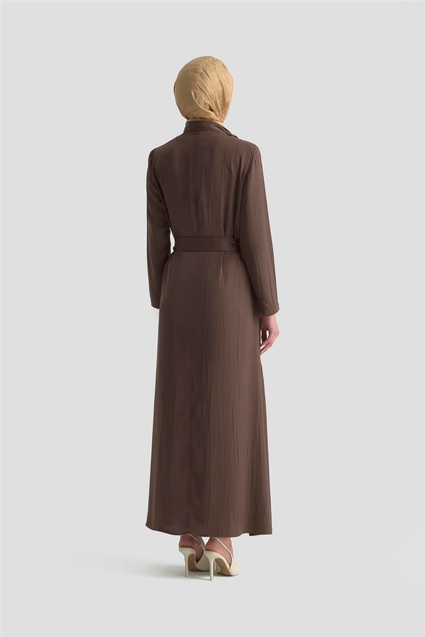Armine Elbise 25KD1912 Kahverengi