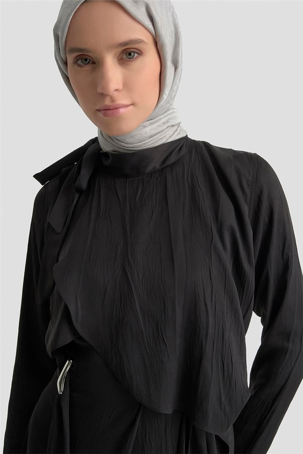 Armine Elbise 25KD1912 Siyah